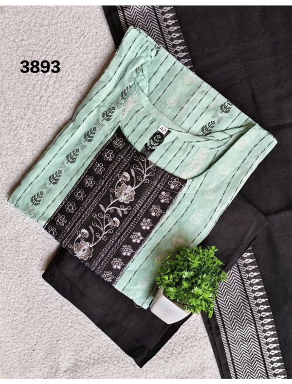 3893 - Cotton 3pc Kurta Set