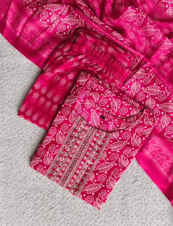 3676 - Kurti with Pant and Dupatta 3PC