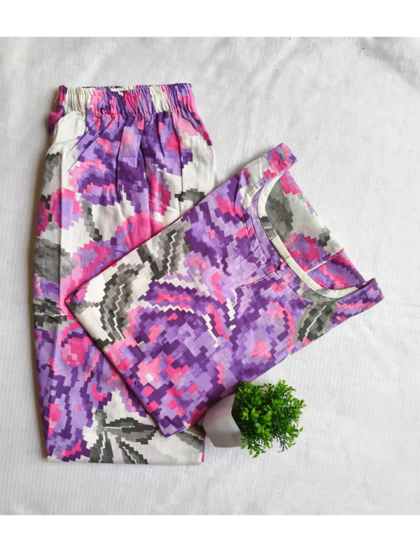 4112 - Cotton Flex Night Suit Sets