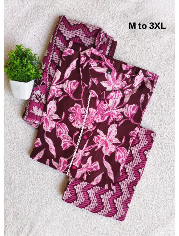 3971 - Cotton Kurti Set 3PC