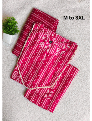 3973 - Cotton Kurti Set 3PC