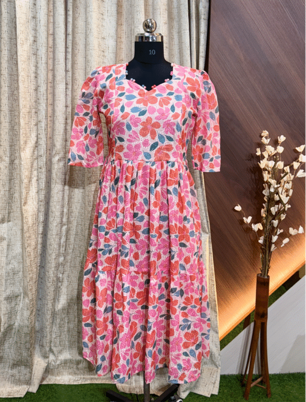4398 - Hakoba Cotton Frock