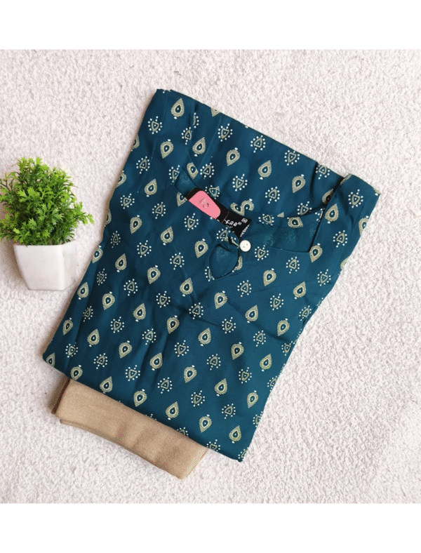 4254 - Kurti with Jeggings Combo