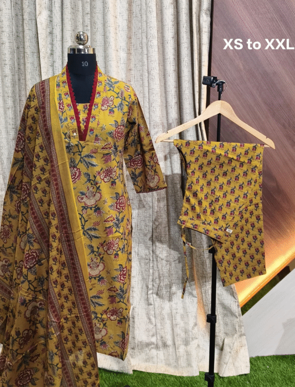 4314 - Kurti with Pant and Dupatta 3PC