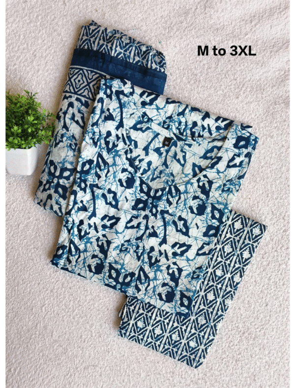 3960 - Cotton Kurti Set 3PC