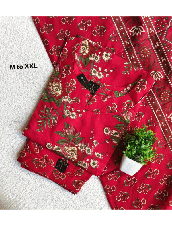 4062 - Cotton Kurti Set 3PC