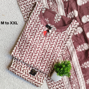 4065 - Cotton Kurti Set 3PC