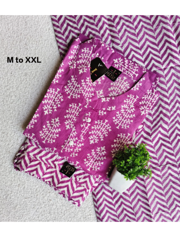 4067 - Cotton Kurti Set 3PC