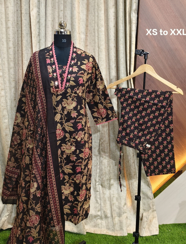 4315 - Kurti with Pant and Dupatta 3PC