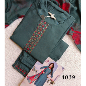 4039 - Kurti with Pant & Dupatta set