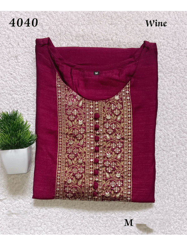 4040 - Silk Kurtis