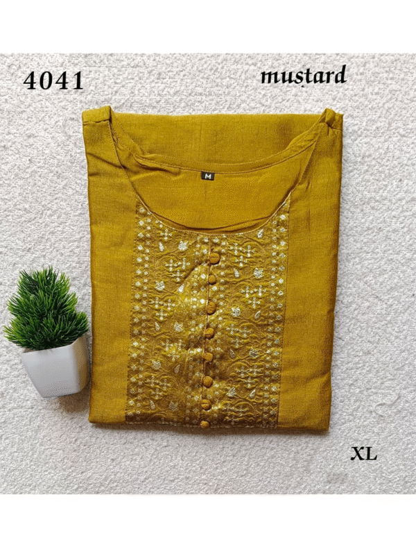 4041 - Silk Kurtis