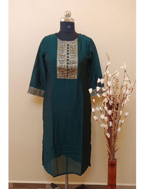 4043 - Silk Kurtis - Image 2