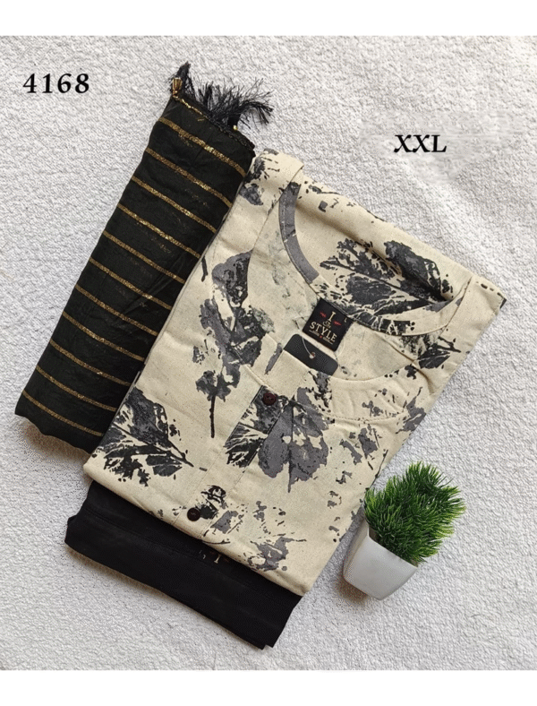 4168 - Kurti with Pant & Dupatta