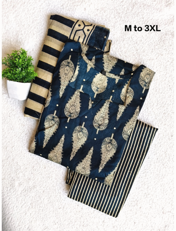 3963 - Cotton Kurti Set 3PC