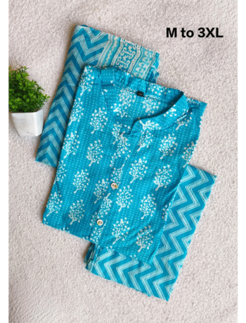 3964 - Cotton Kurti Set 3PC