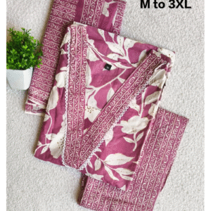 3966 - Cotton Kurti Set 3PC
