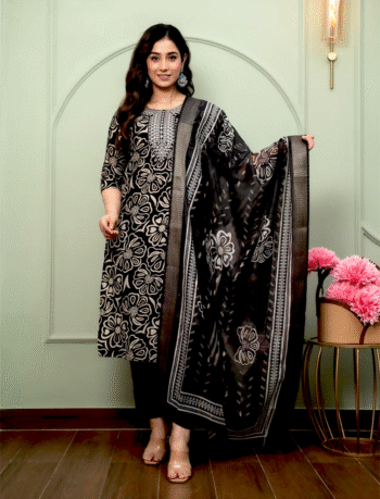 4628 - Kurti with Pant and Dupatta 3PC
