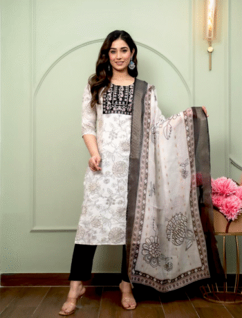 4630 - Kurti with Pant and Dupatta 3PC