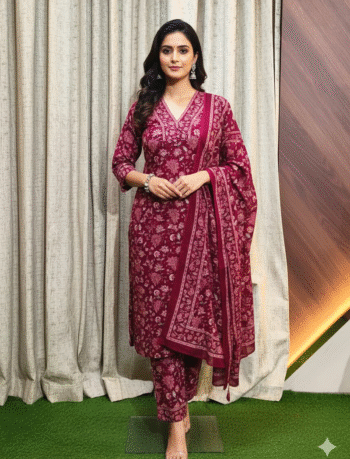 4634 - Kurti with Pant and Dupatta 3PC