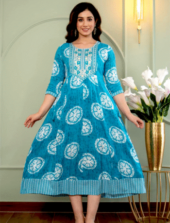 4636 -  Anarkali kurtis