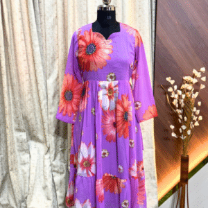 4571 - Georgette Fit and Flare Frock