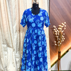 4574 - Georgette Fit and Flare Frock