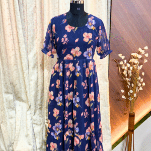 4575 - Georgette Fit and Flare Frock