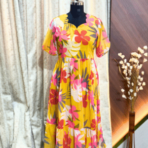 4577 - Georgette Fit and Flare Frock