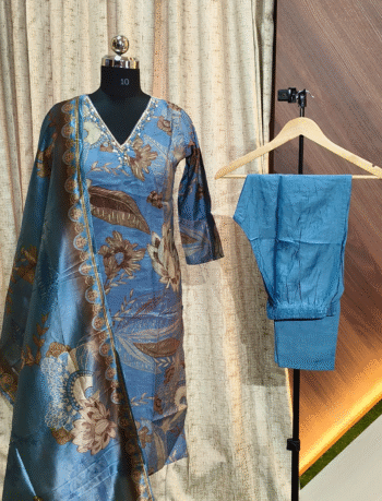 4744 - Kurti with Pant and Dupatta 3PC