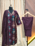 4758 - Kurti with Pant and Dupatta 3PC