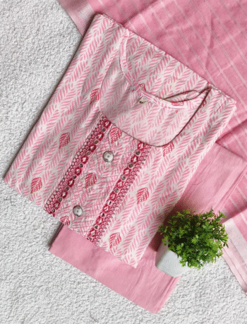 4786 - Cotton 3pc Kurta Set