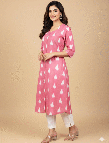 4850- Ikkat  A line  Kurtis