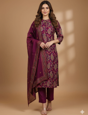 4866 - Kurti with Pant and Dupatta 3PC