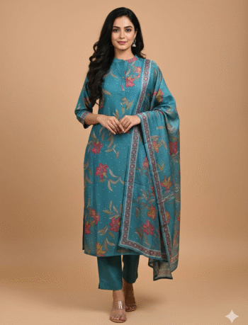 4870- Kurti with Pant and Dupatta 3PC