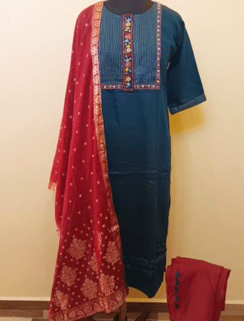 4880- Kurti with Pant and Dupatta 3PC