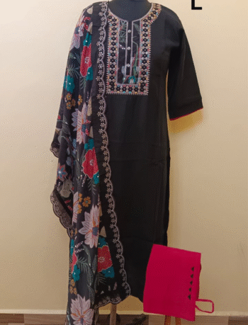 4883- Kurti with Pant and Dupatta 3PC