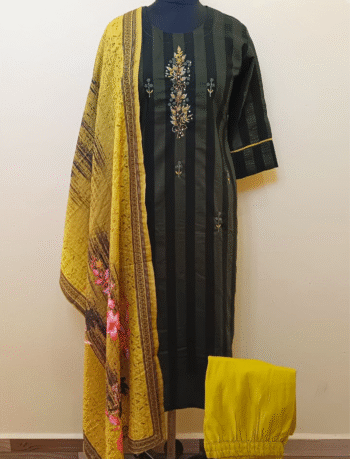 4886- Kurti with Pant and Dupatta 3PC