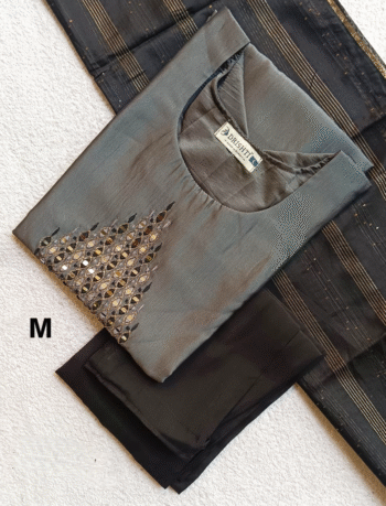 4889- Kurti with Pant and Dupatta 3PC