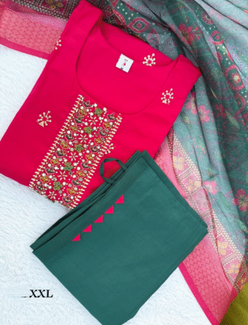 4892 - Kurti with Pant and Dupatta 3PC