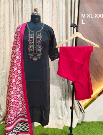 4893 - Kurti with Pant and Dupatta 3PC