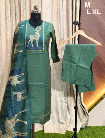 4895 - Kurti with Pant and Dupatta 3PC