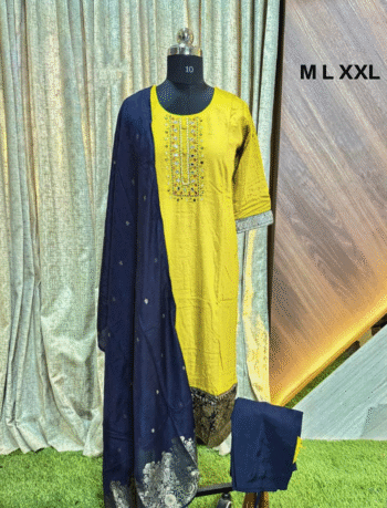 4903 - Kurti with Pant and Dupatta 3PC