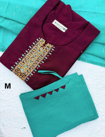 4906 - Kurti with Pant and Dupatta 3PC