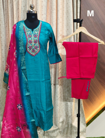 4913 - Kurti with Pant and Dupatta 3PC