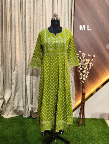 5028-  Anarkali kurtis