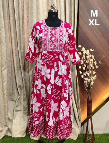 5038-  Anarkali kurtis