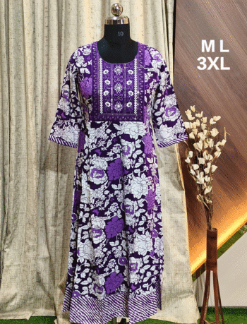 5046 -  Anarkali kurtis