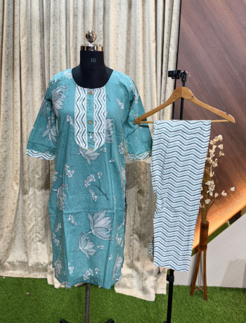 5049 - Cotton Kurti with Pant