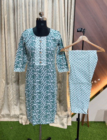 5051 - Cotton Kurti with Pant